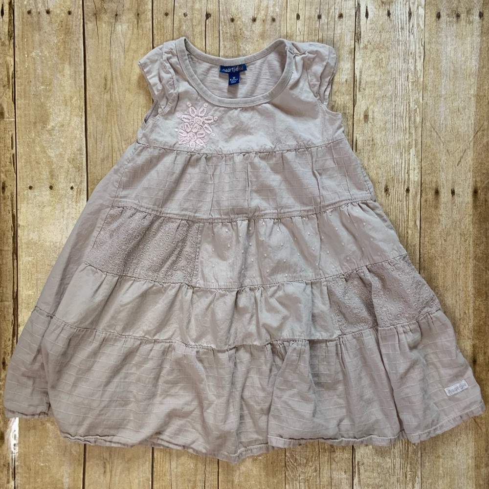 Naartjie Kids Brown/gray Girl’s Dress SZ M 5 years